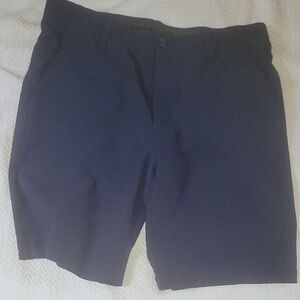 Under Armour Dark Navy Blue Flat Front Golf Shorts